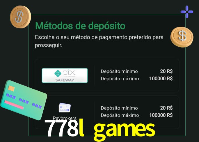 O cassino 778l games oferece uma grande variedade de métodos de pagamento